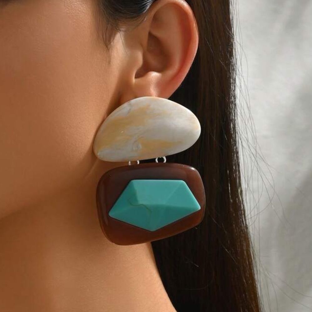Geo dangle Earrings N1632